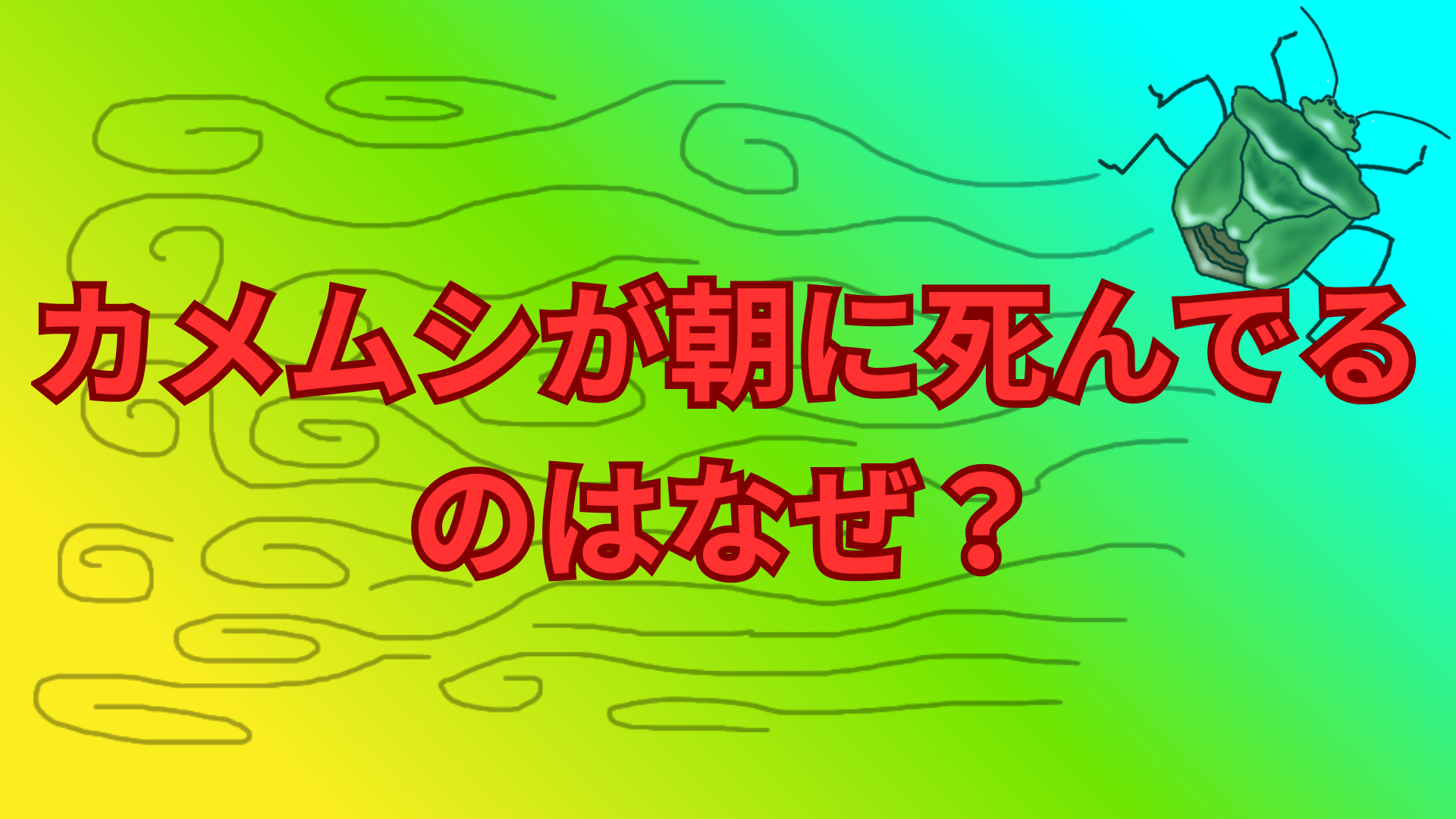 カメムシが朝に死んでるのはなぜ？原因と対処法をわかりやすく解説