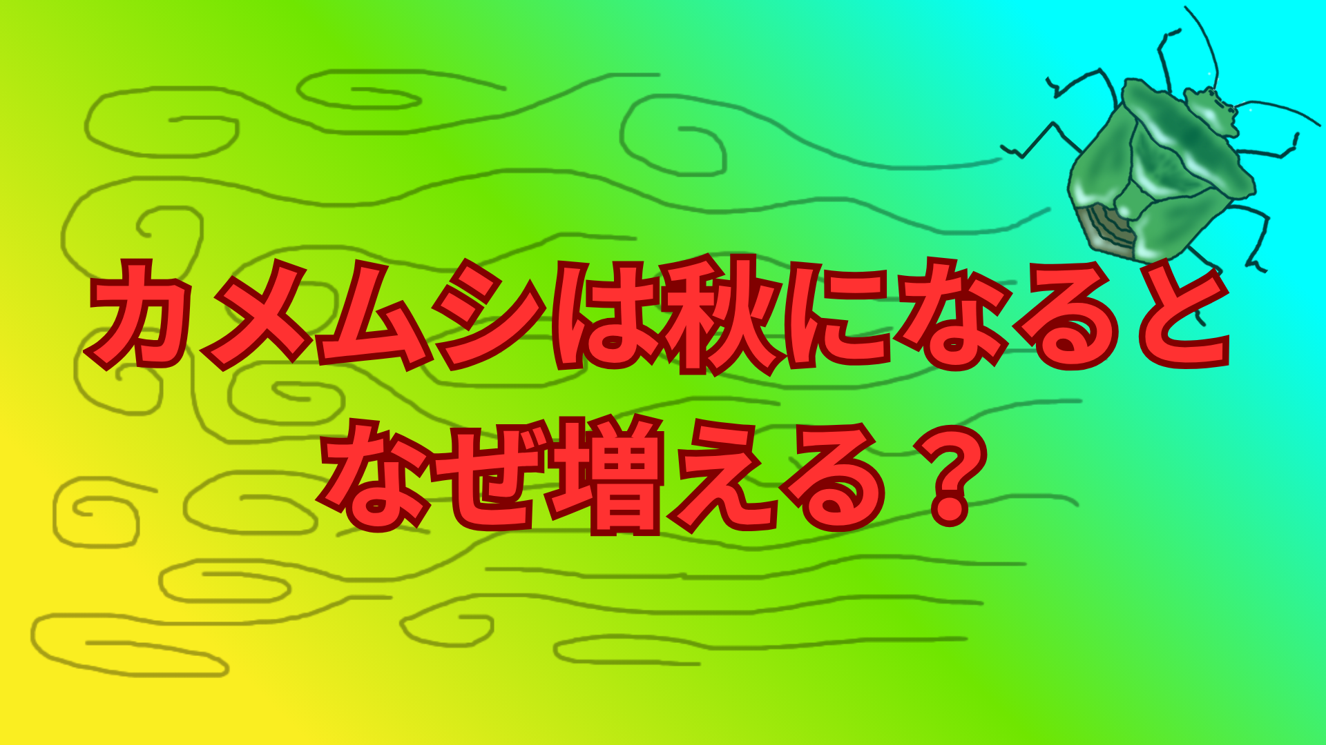 カメムシは秋になるとなぜ増える？いつまで出るのか時期と理由をわかりやすく解説